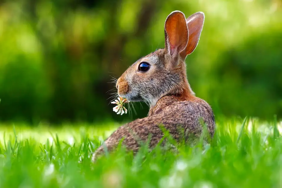 Image of a rabbit eating an apple slice